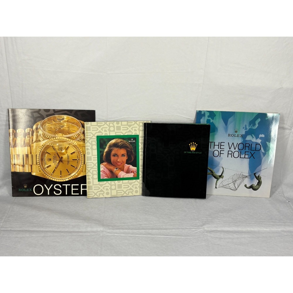 Rolex Catalog Luxury Brochures Collection Rolex Oyster Vintage Booklet Vintage
